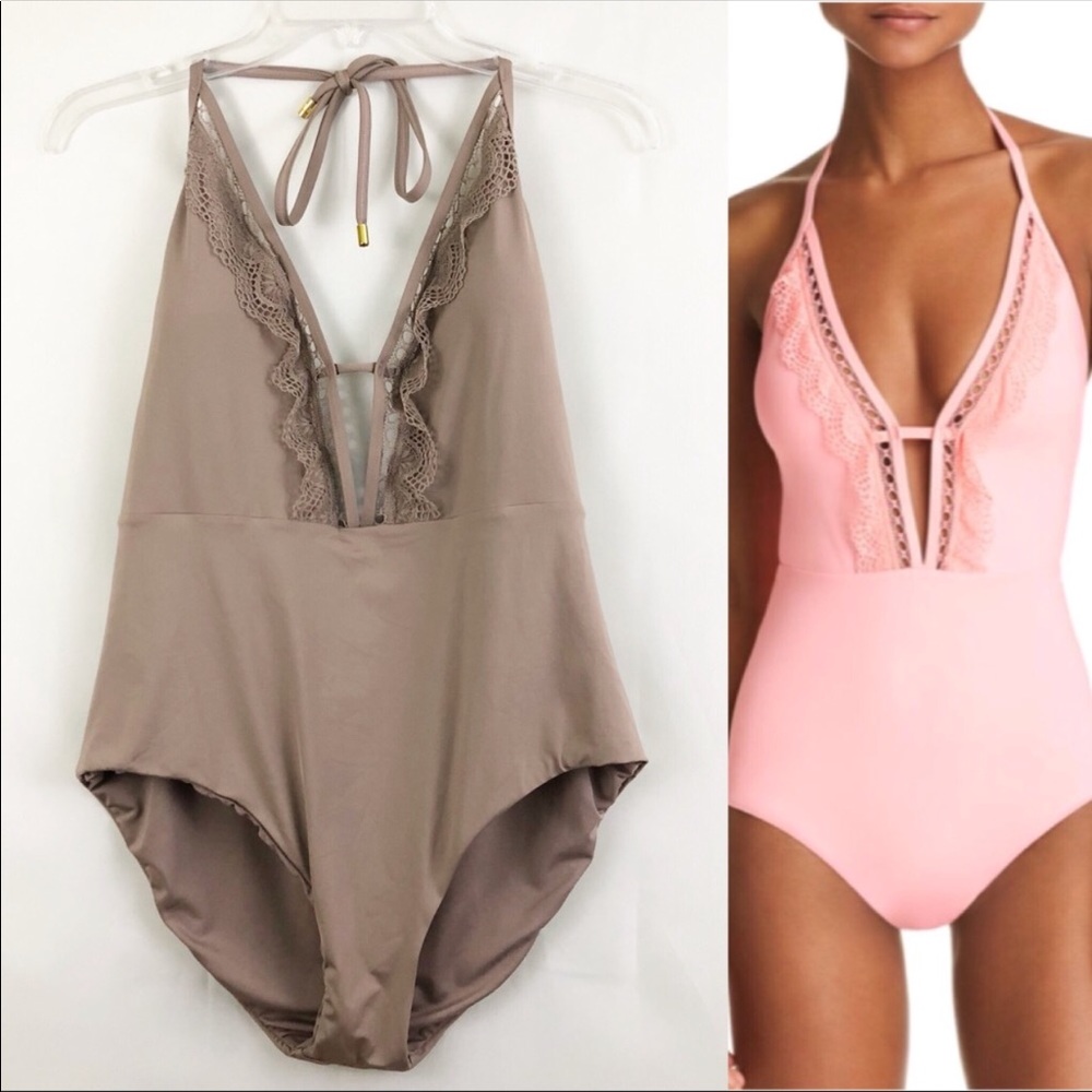 NWT Plunging One Piece Bathing Suit